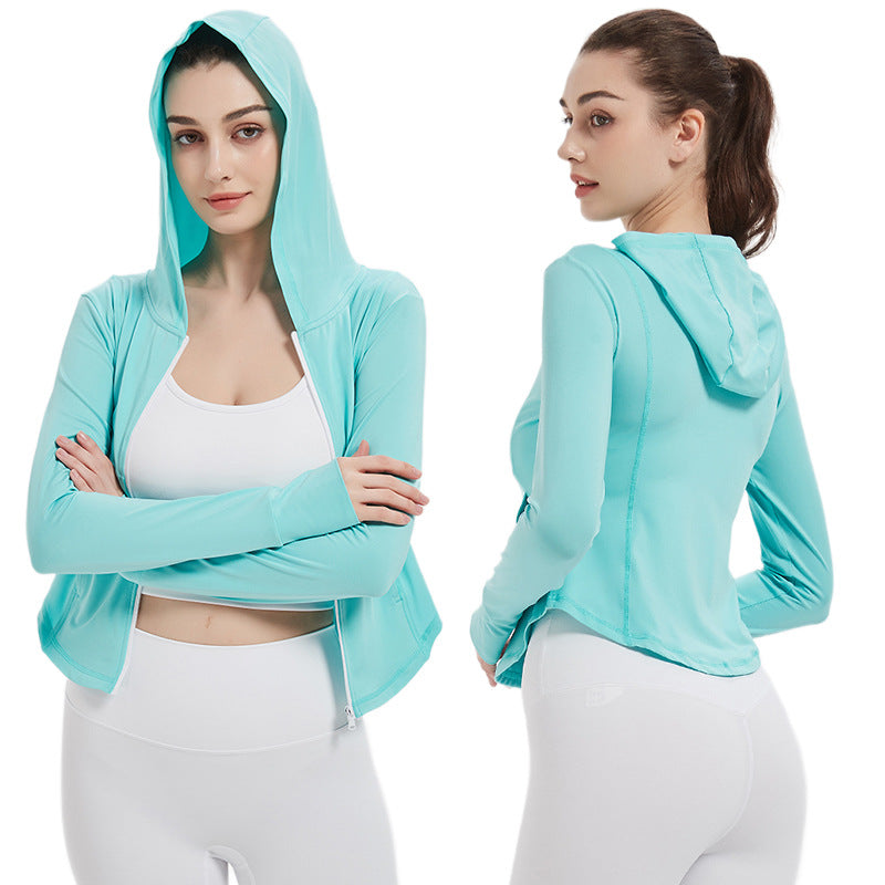 Women's sports jacket with breathable material and stylish cut