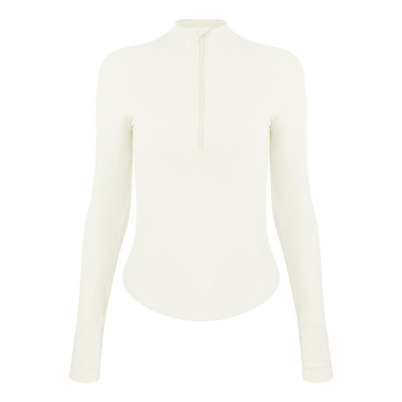 Women's functional shirt with stand-up collar