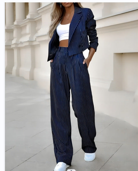 Women Striped Suit