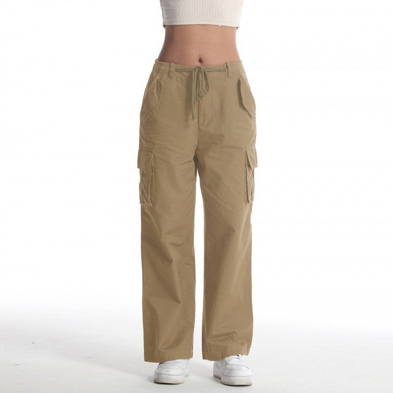 Women's Fashion Cargo Pants with Loose Fit and Multifunctional Pockets