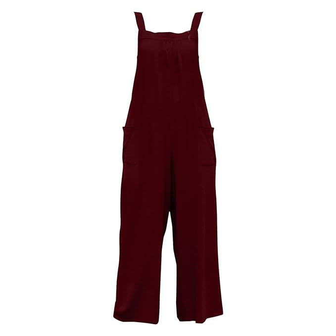 Women's Wide-Leg Overall with Adjustable Straps