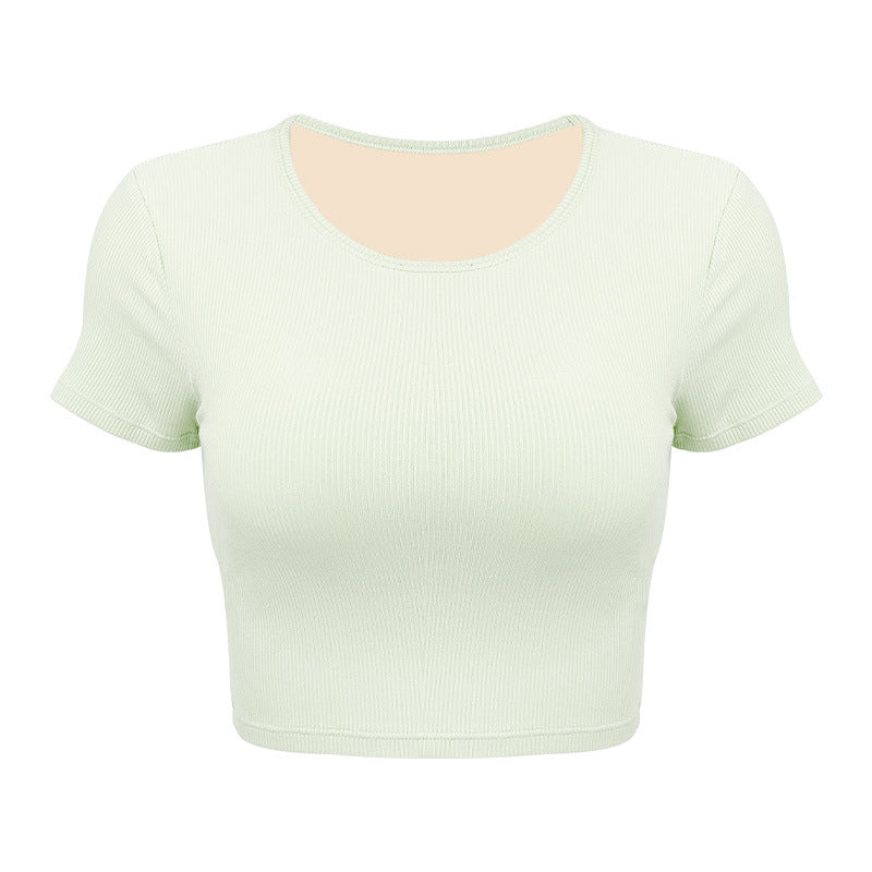 Women's Short Sleeve Ribbed T-Shirt