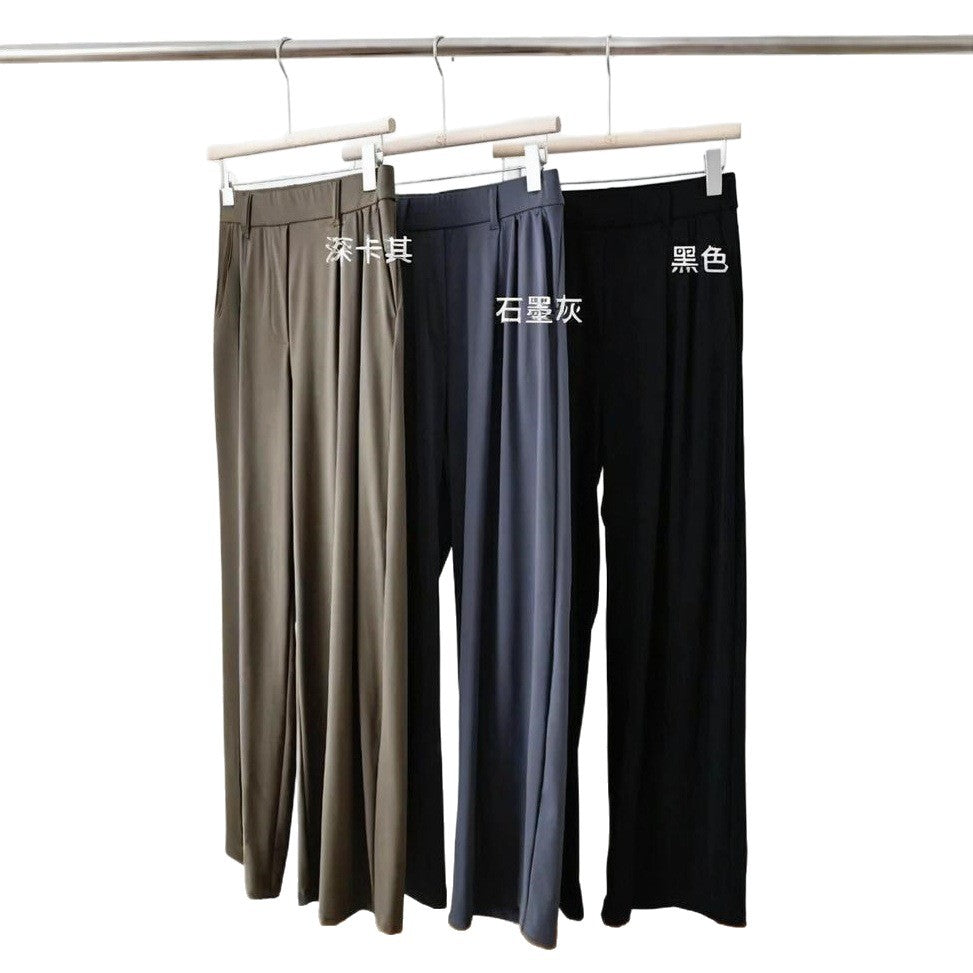 Women's High-Waisted Wide-Leg Trousers