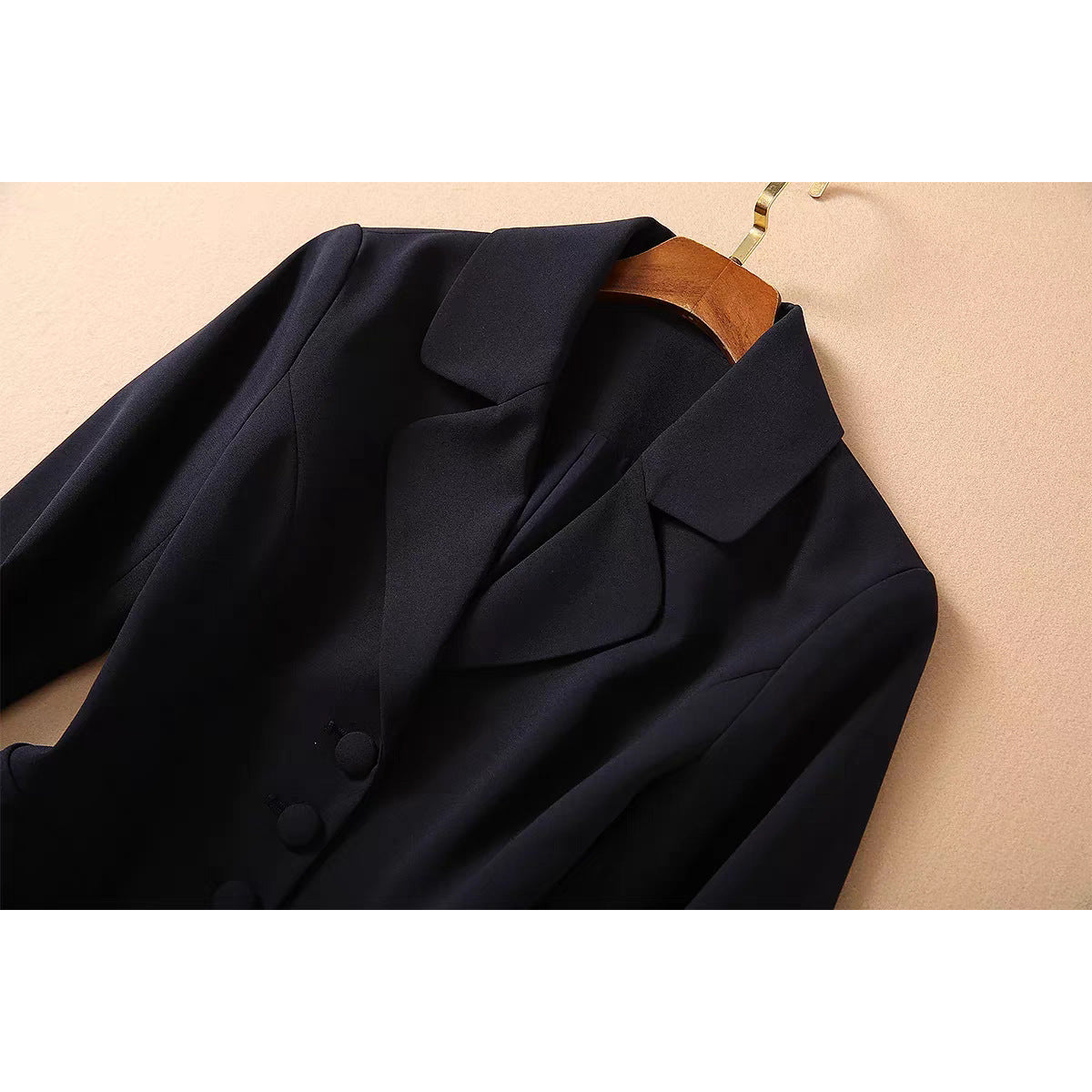 Women Tailored Peplum Suit Set