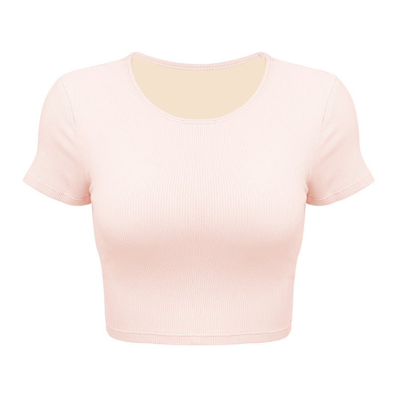 Women's Short Sleeve Ribbed T-Shirt