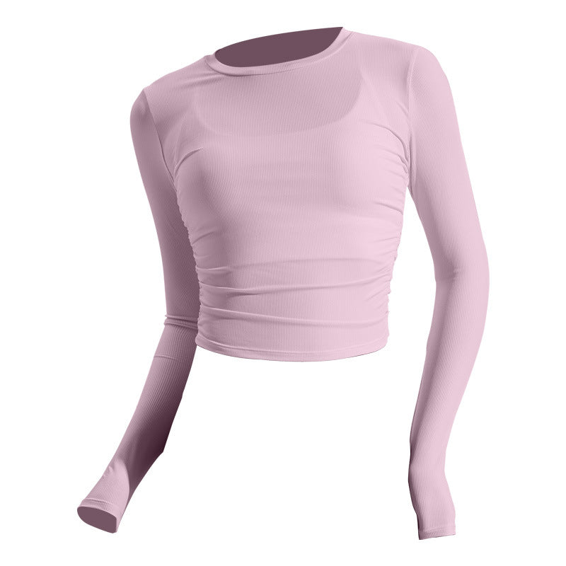 Women's long-sleeve shirt made of lightweight material with an elegant cut