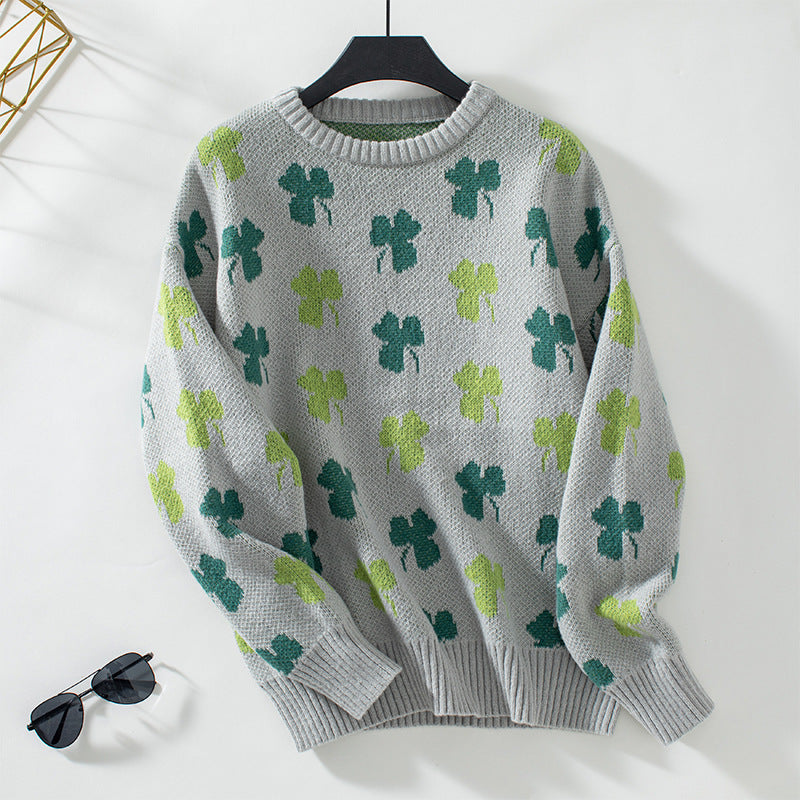 Women's patterned pullover