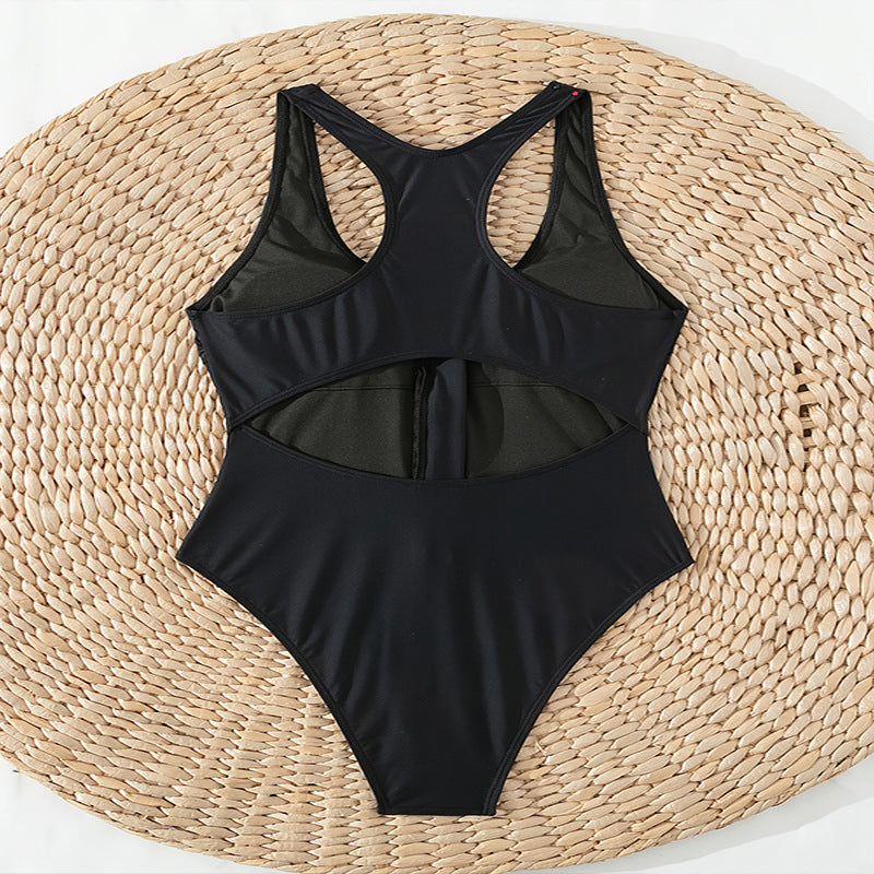 Women’s Zipper Backless Swimsuit