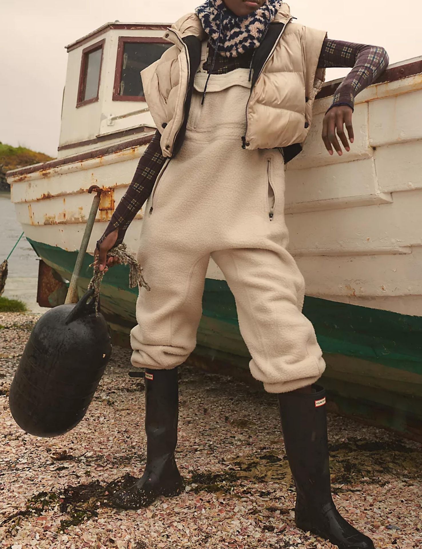 Women's Fleece Utility Overalls