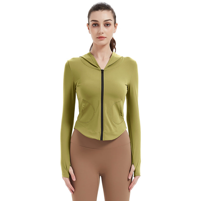 Women's sports jacket with hood