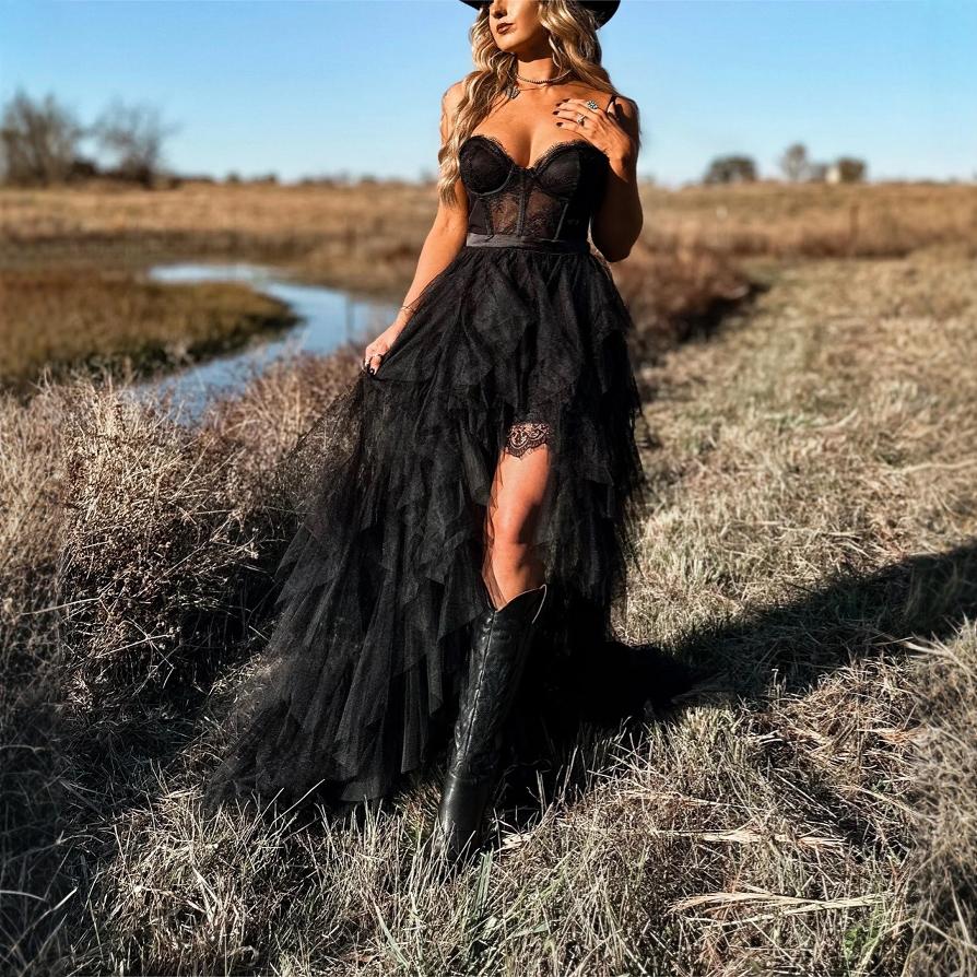 Durability Herringbone Mesh Lace Pure Desire Maxi Dress