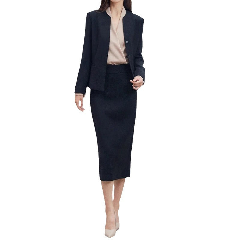 Women Structured Peplum Suit Set