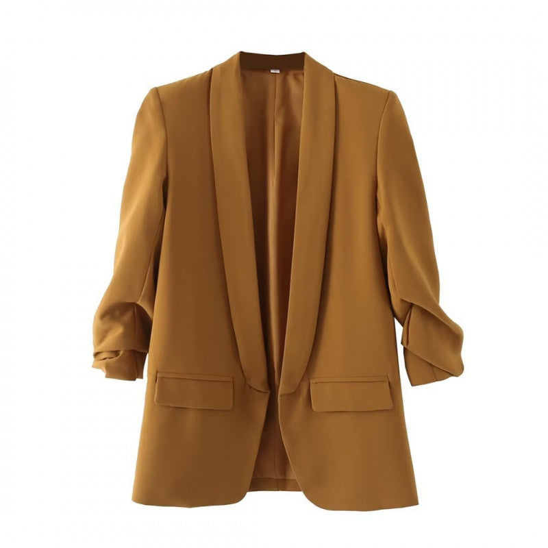 Women Tailored Open Blazer