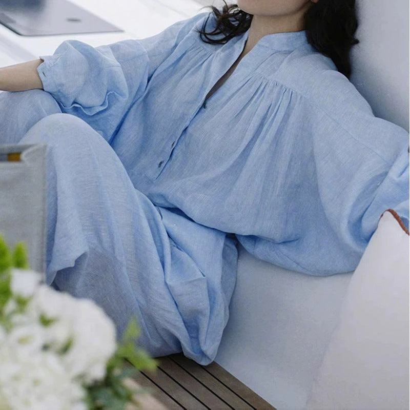 Women's Relaxed Fit Linen Jumpsuit