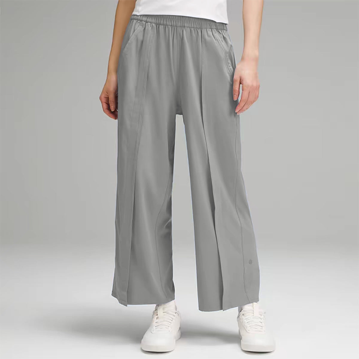 Ladies Comfortable Wide-Leg Leisure Pants made of Breathable Material