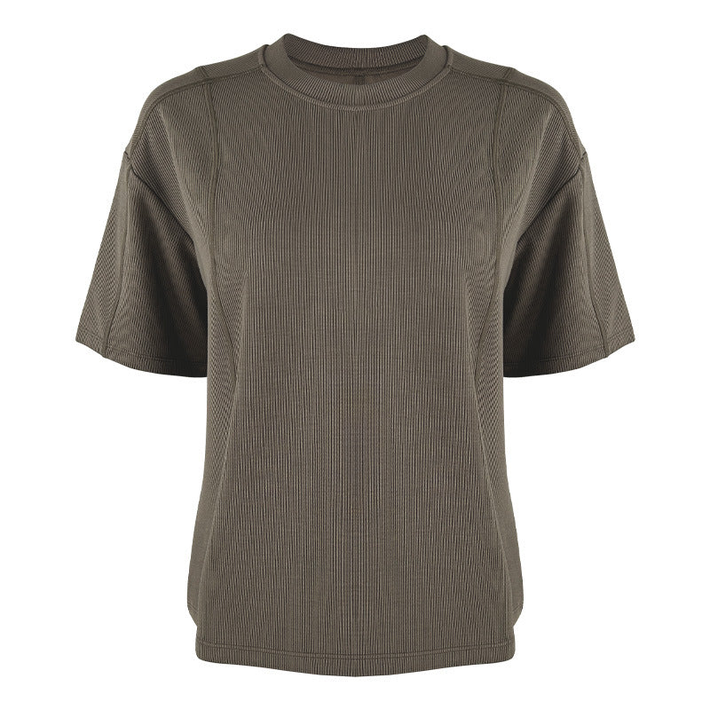 Women's casual oversized sports shirt made of breathable textured fabric