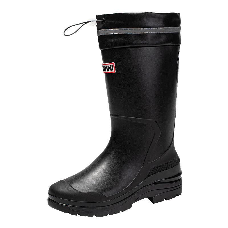 Women's Functional Rubber Boots with Reinforced Ankle Protection and Slip-Resistant Sole