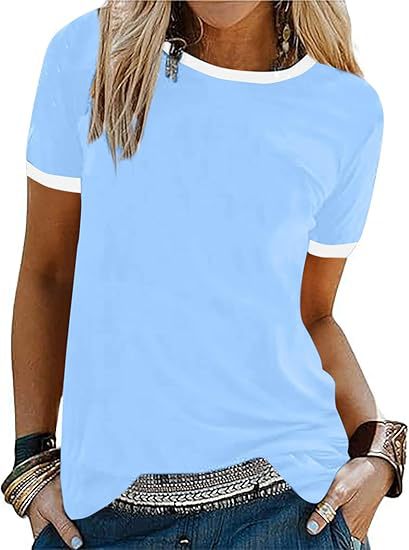 Women T-Shirt with contrasting sleeves