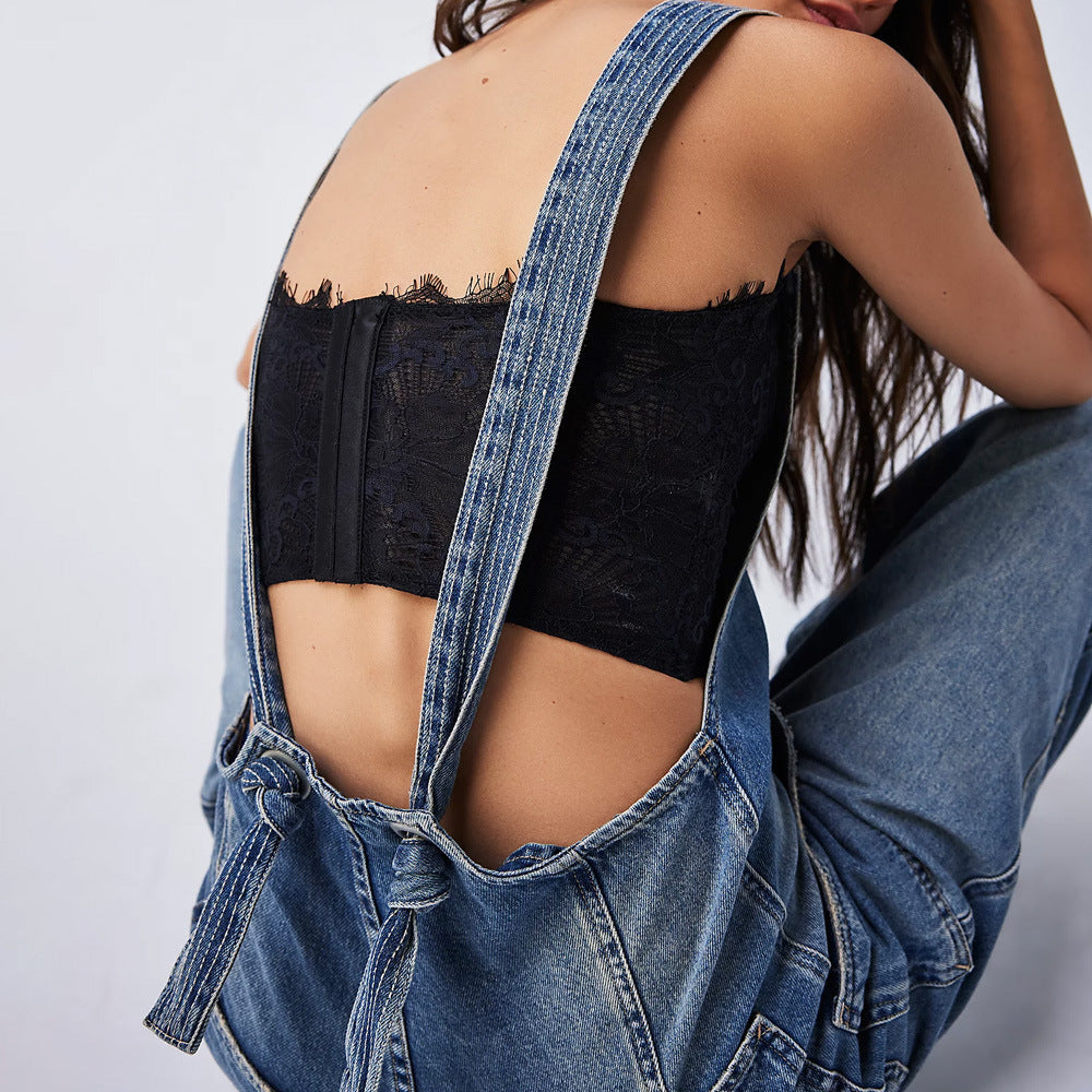 Women's Denim Overalls
