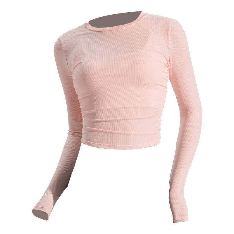 Women's long-sleeve shirt made of lightweight material with an elegant cut