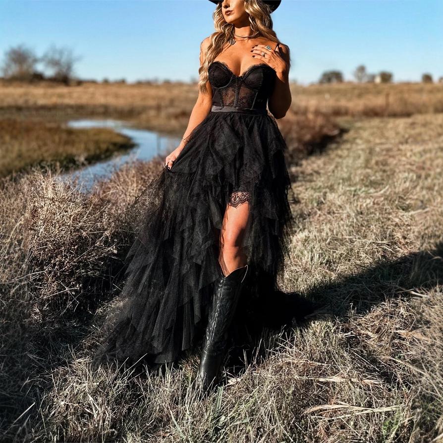 Durability Herringbone Mesh Lace Pure Desire Maxi Dress