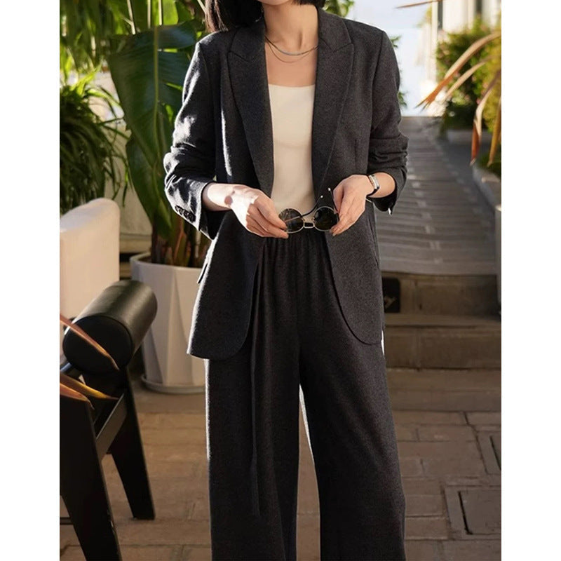 Women's Tailored Suit with Open Front