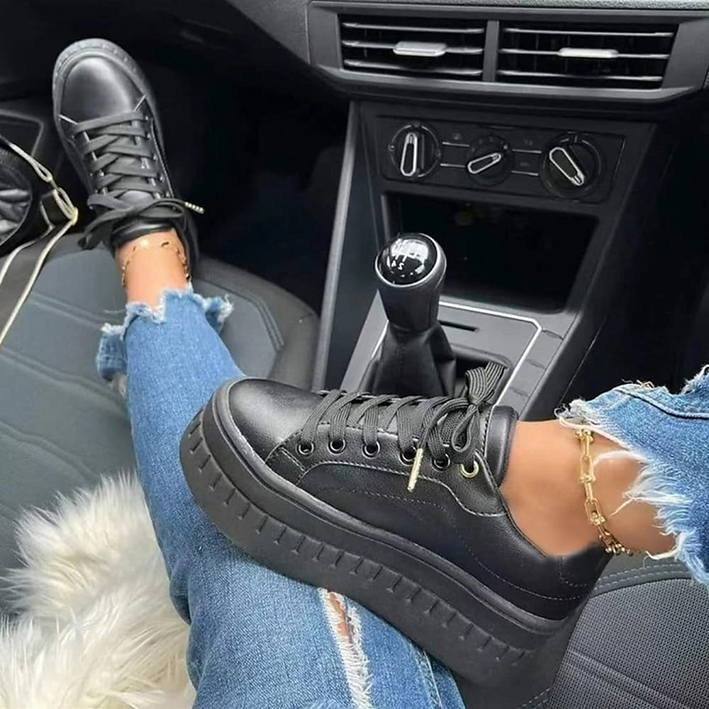 Comfortable Lace-up Shoes With Thick Sole for Women