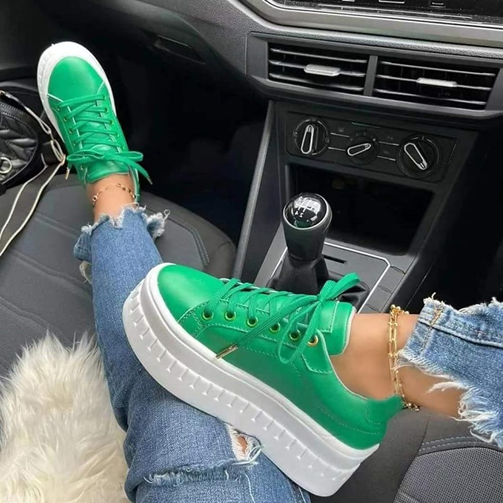 Comfortable Lace-up Shoes With Thick Sole for Women