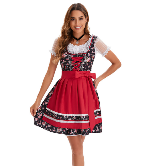 Ladies Elegant Oktoberfest Dirndl Dress