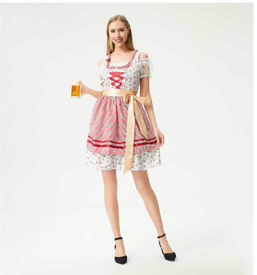 Ladies Elegant Oktoberfest Dirndl Dress