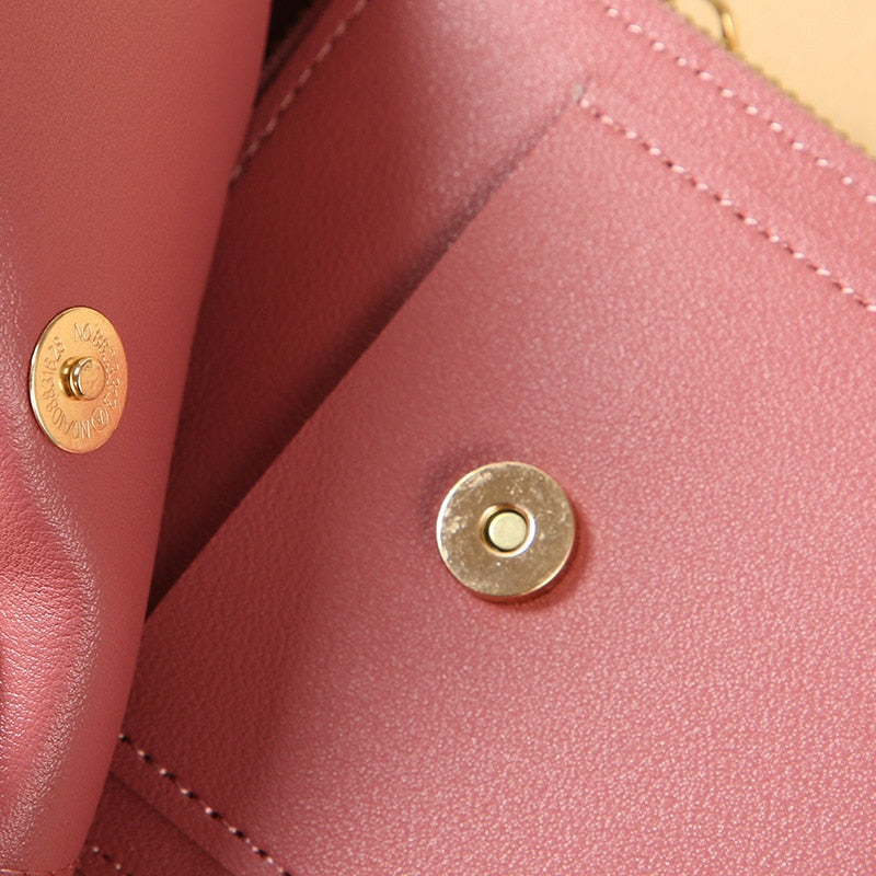 Leather Smartphone ClutchWomen's Handbag With Touchscreen Window