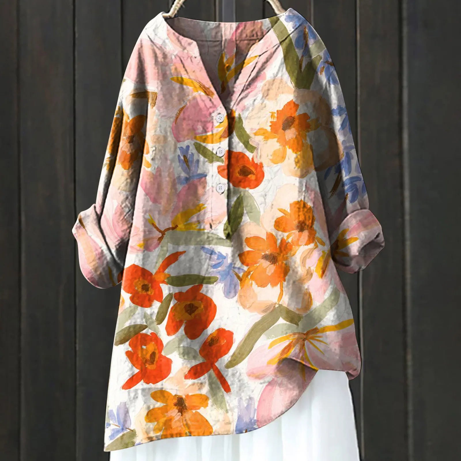 Casual Blouse With Floral Print
