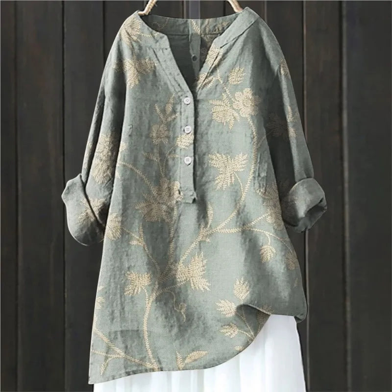 Casual Blouse With Floral Print