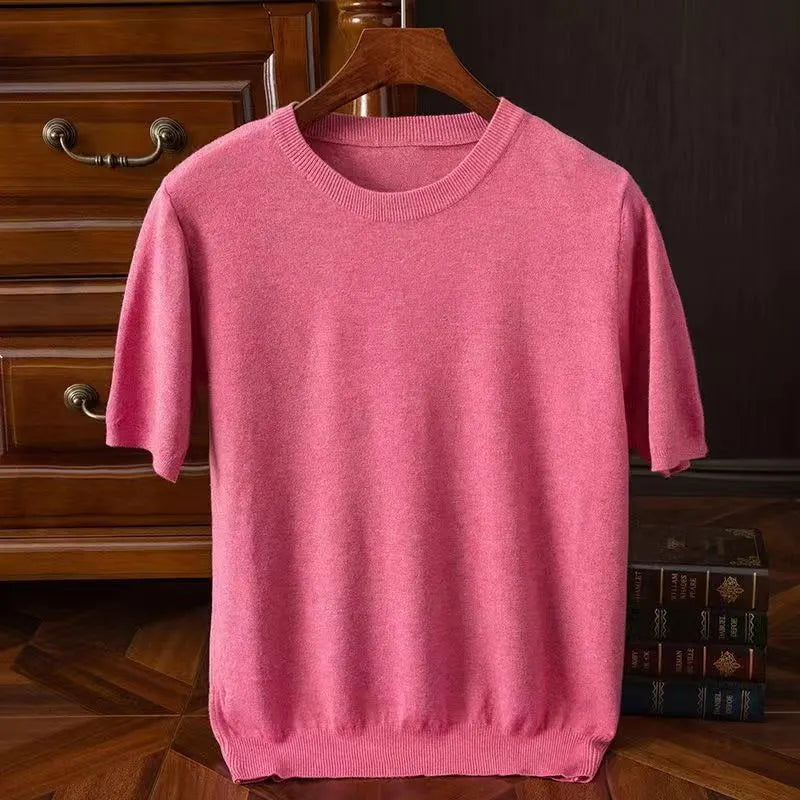 Cashmere Short Sleeve T-Shirt