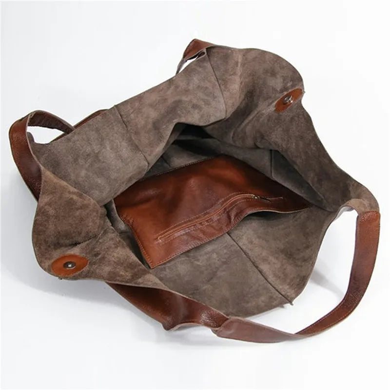 Lysse | Oversized Leather Tote Bag