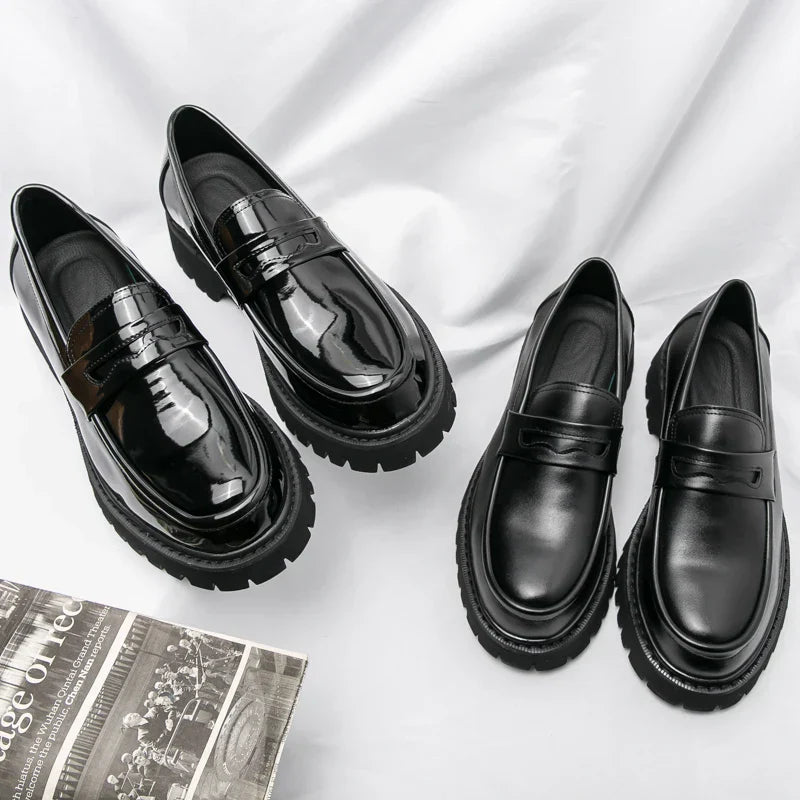 Premium Business Men's Loafers High Sole