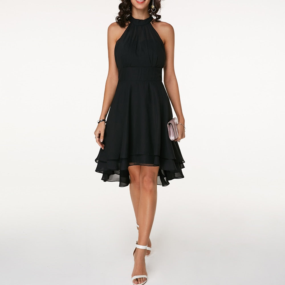 Stylish dress with charming ruffles