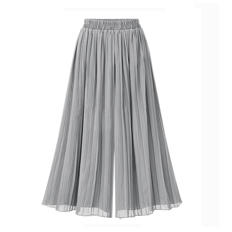 Women's Pants With Wide Leg And Mesh Detail