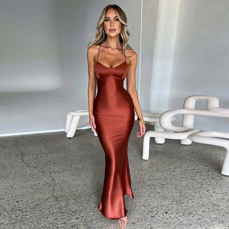 Elegant Maxi Dress With Side Slit for Women