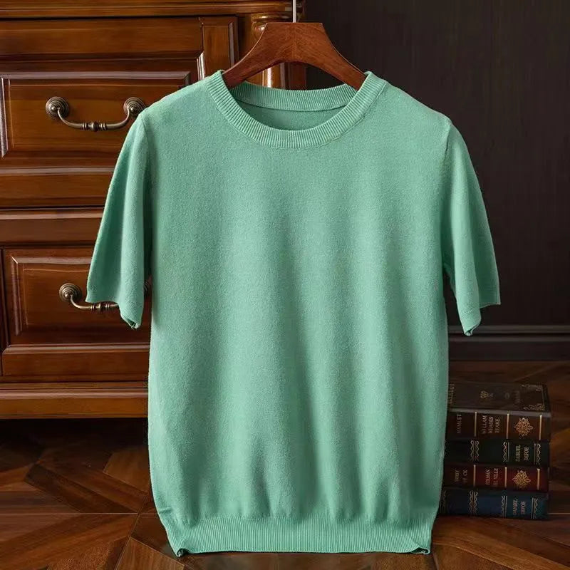 Cashmere Short Sleeve T-Shirt