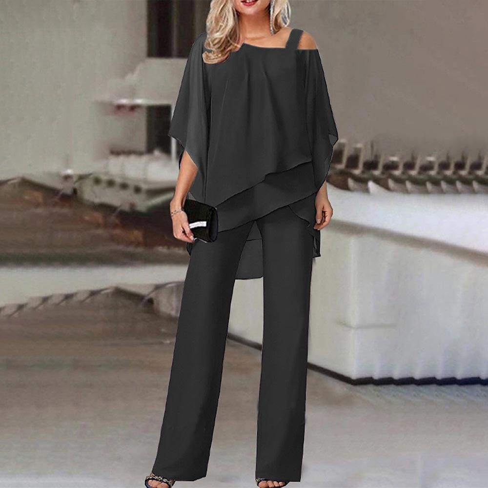 Jumpsuit elegant Two-Piece With Cold Shoulder