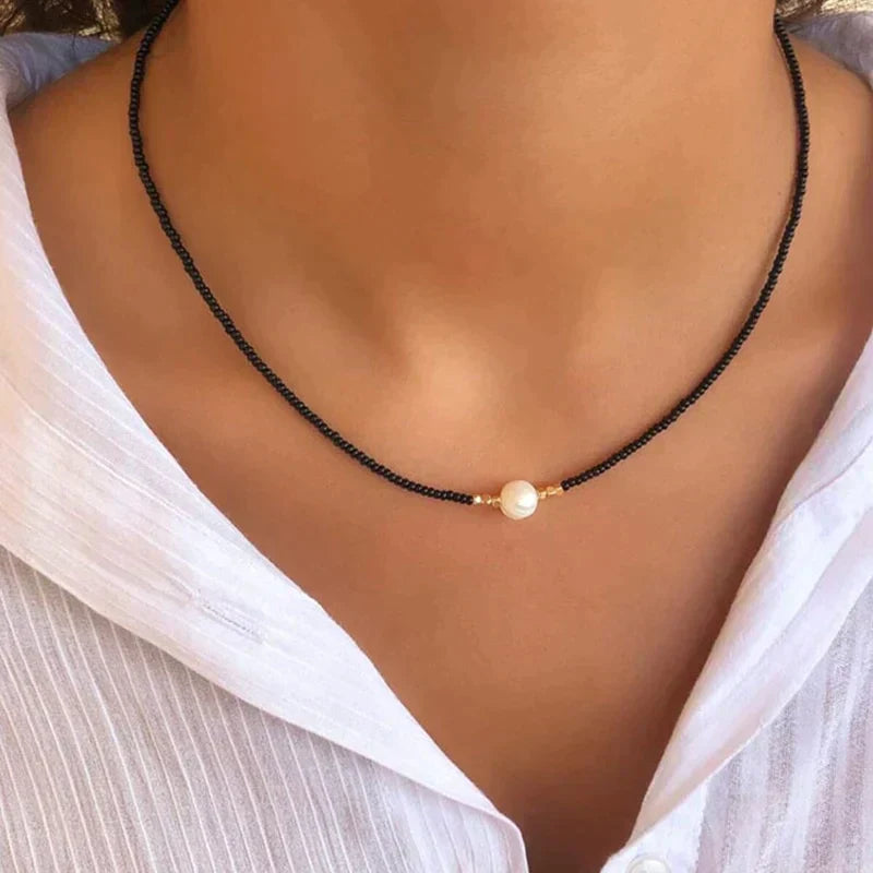 Necklace With Natural Pearls