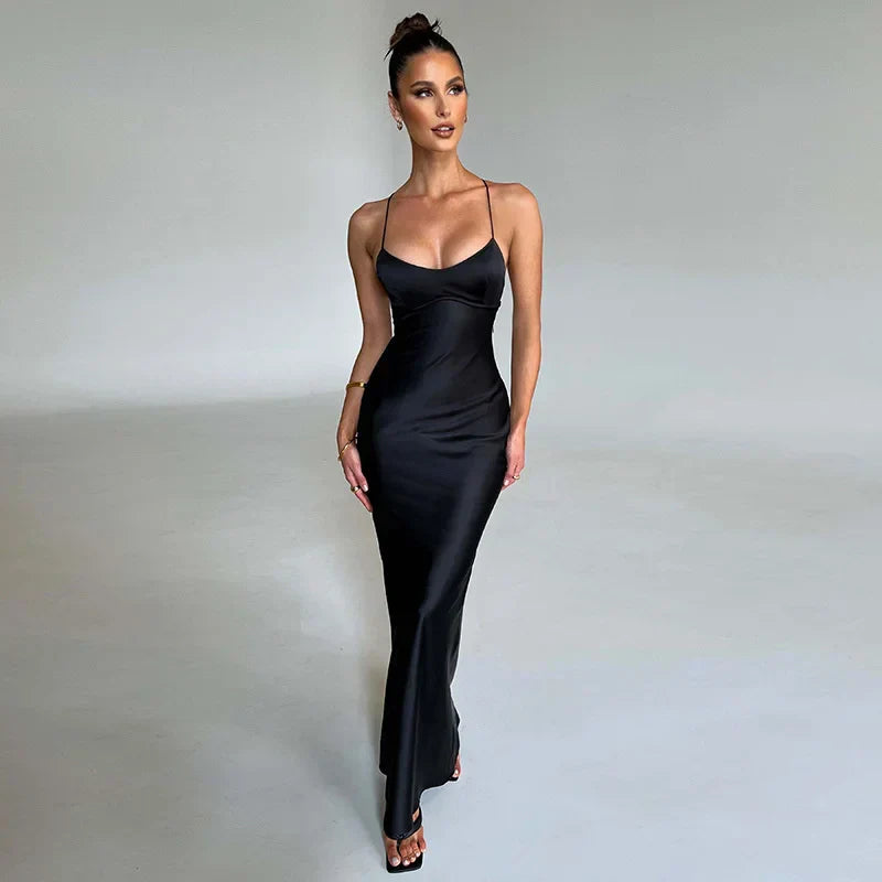 Elegant Maxi Dress With Side Slit for Women
