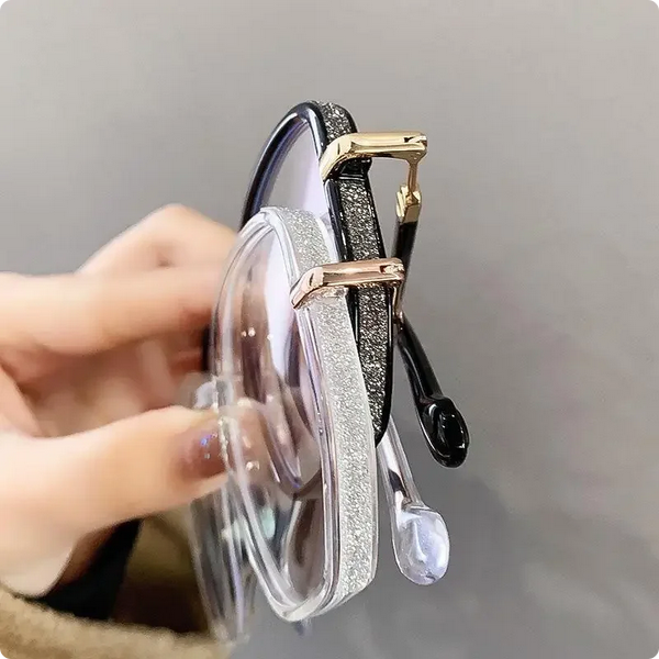 Luxurious reading glasses