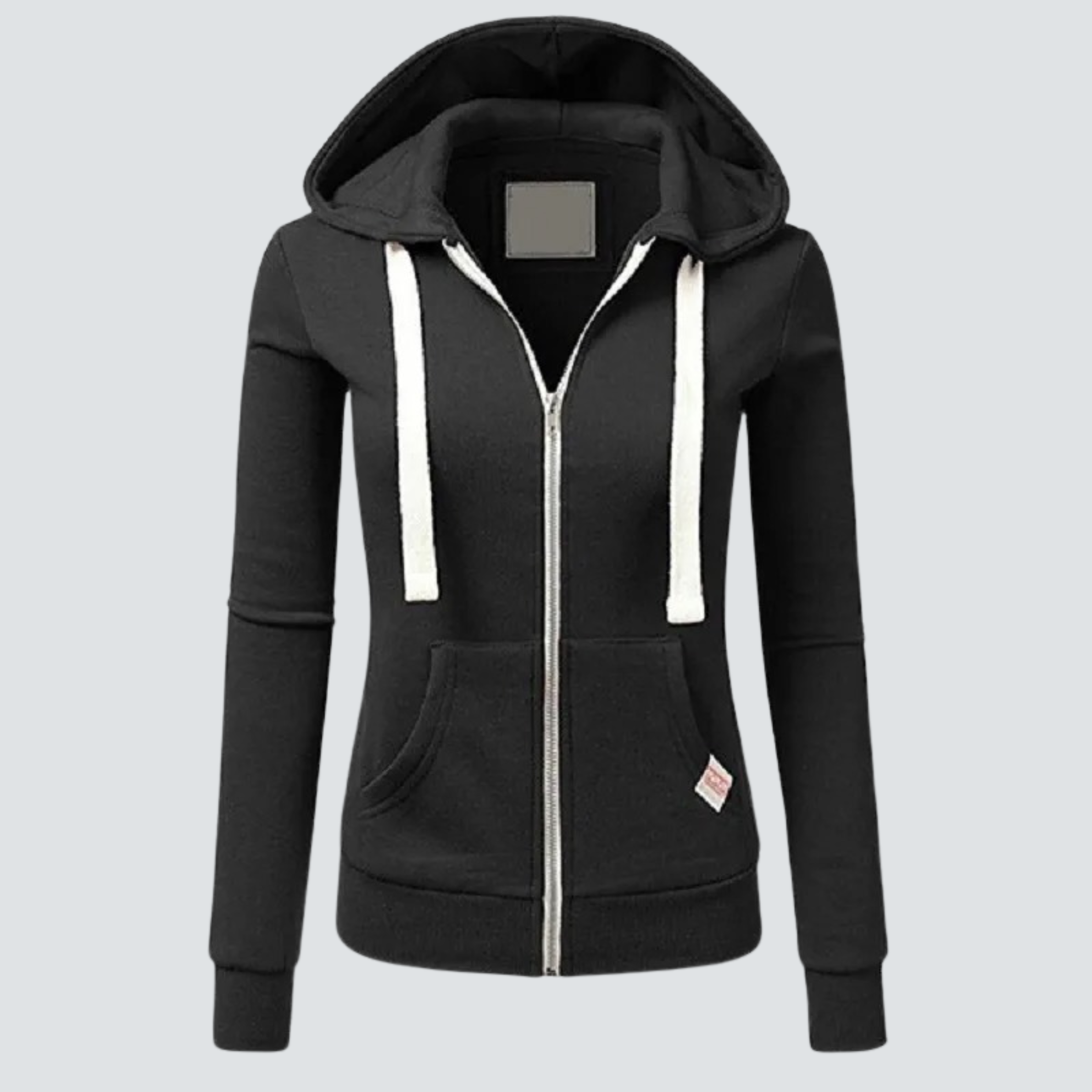 Lysse | Sweatshirt made of wool with drawstring and zipper