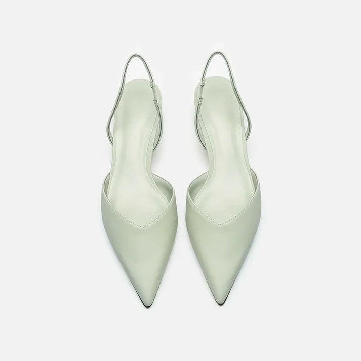 Delicate Slingback Pumps Sandal With Pointed Toe