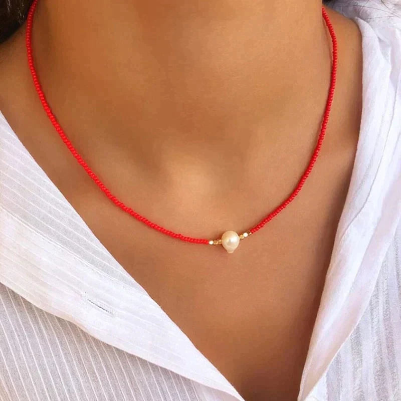 Necklace With Natural Pearls