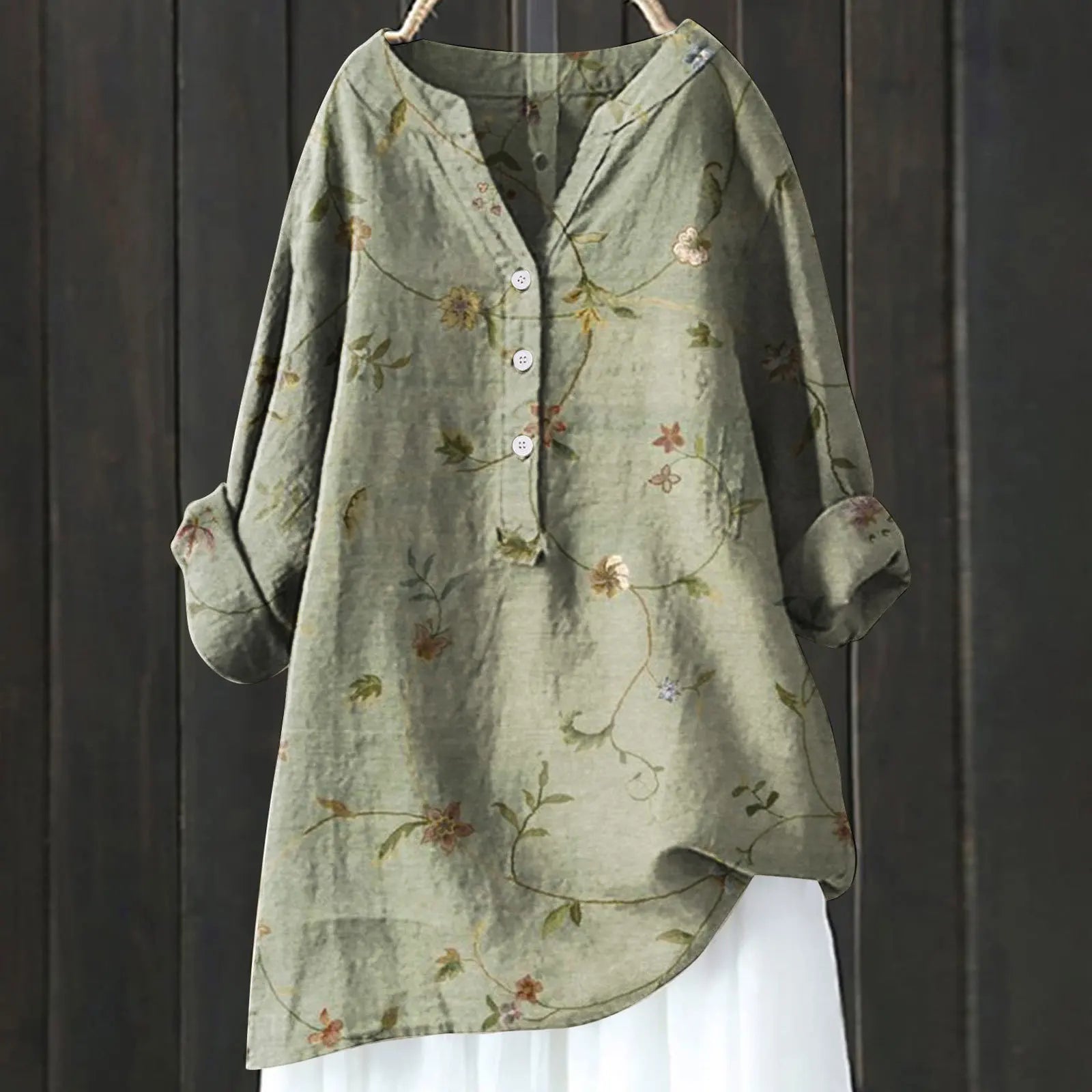 Casual Blouse With Floral Print