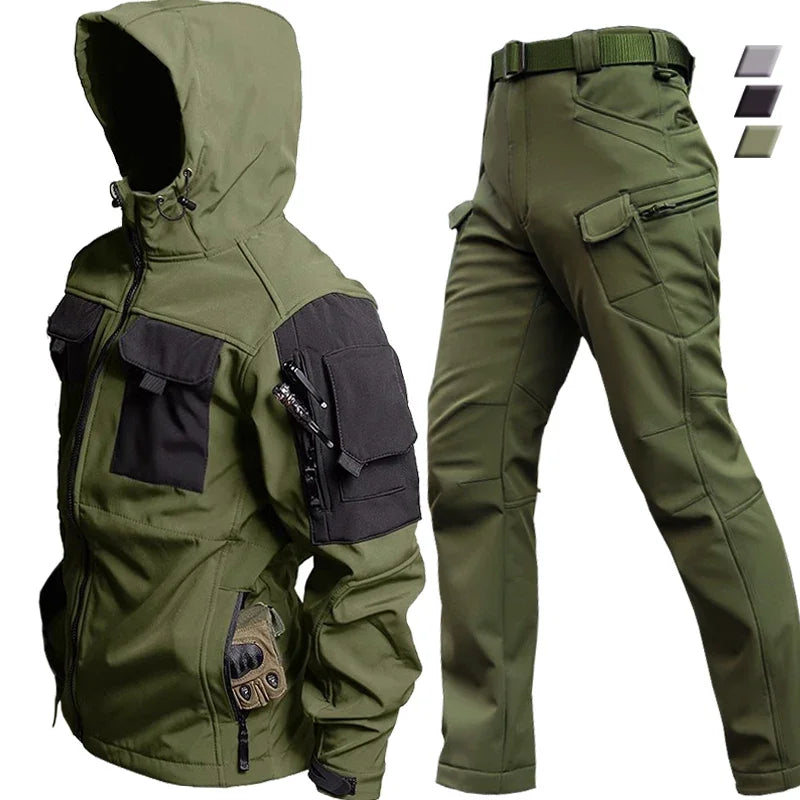 Waterproof Thermal Suit With Multiple Pockets for Men