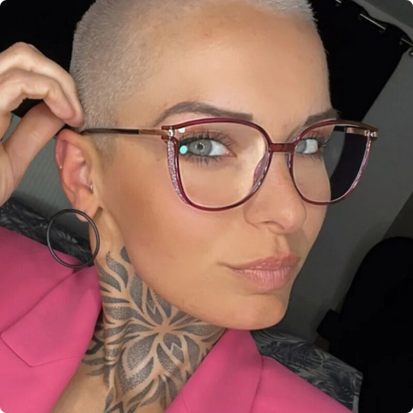 Luxurious reading glasses